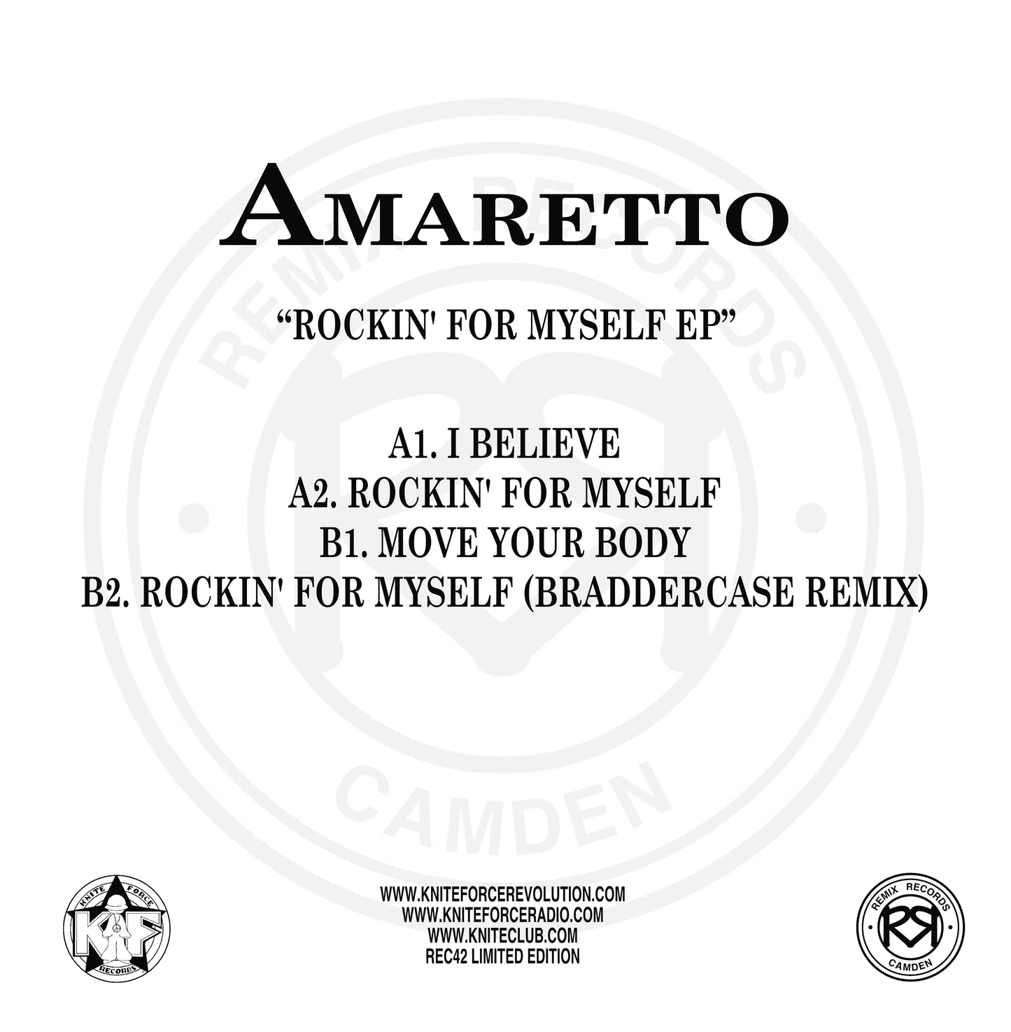 Amaretto - Rockin' For Myself EP (Turquoise Vinyl Version)