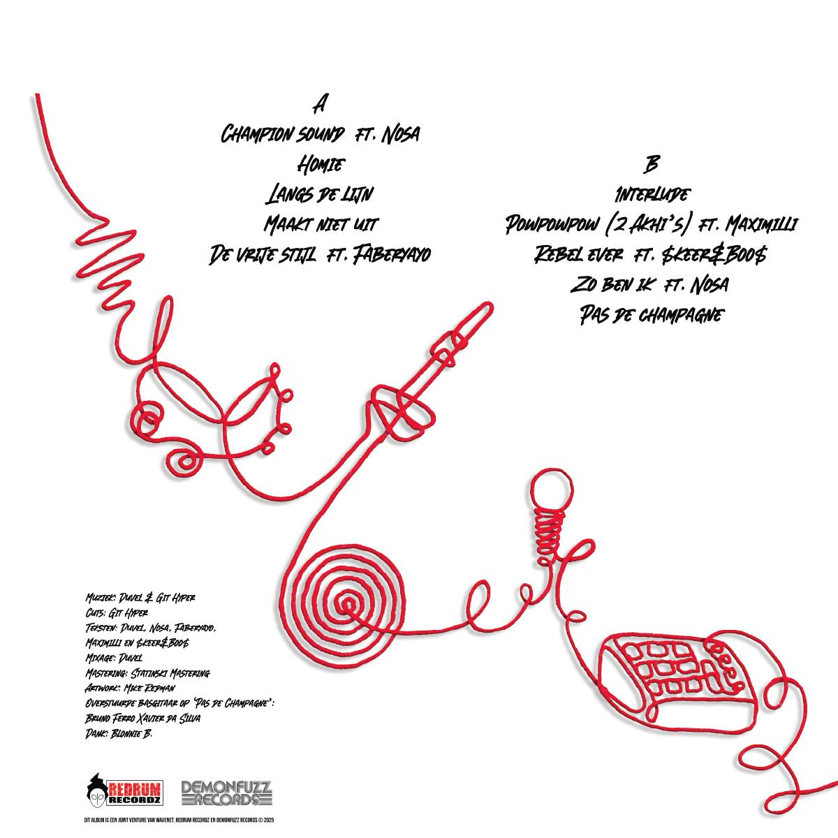 Duvel & Git Hyper - De Rode Draad [white vinyl / printed sleeve]