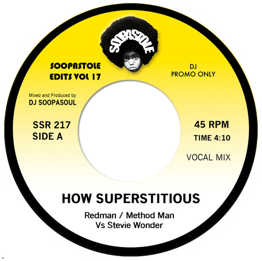REDMAN / METHOD MAN VS STEVIE WONDER - How Superstitious (White Vinyl Repress)
