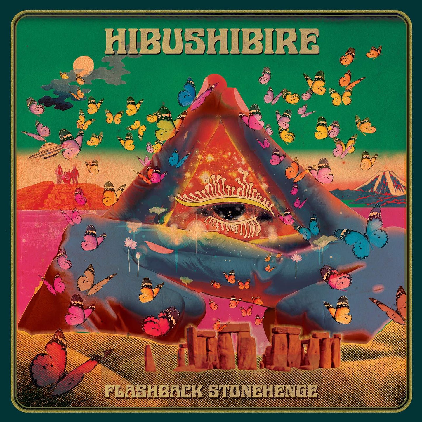HIBUSHIBIRE - Flashback Stonehenge [CRYSTAL CLEAR VINYL WITH GREEN SMOKE SWIRLS]