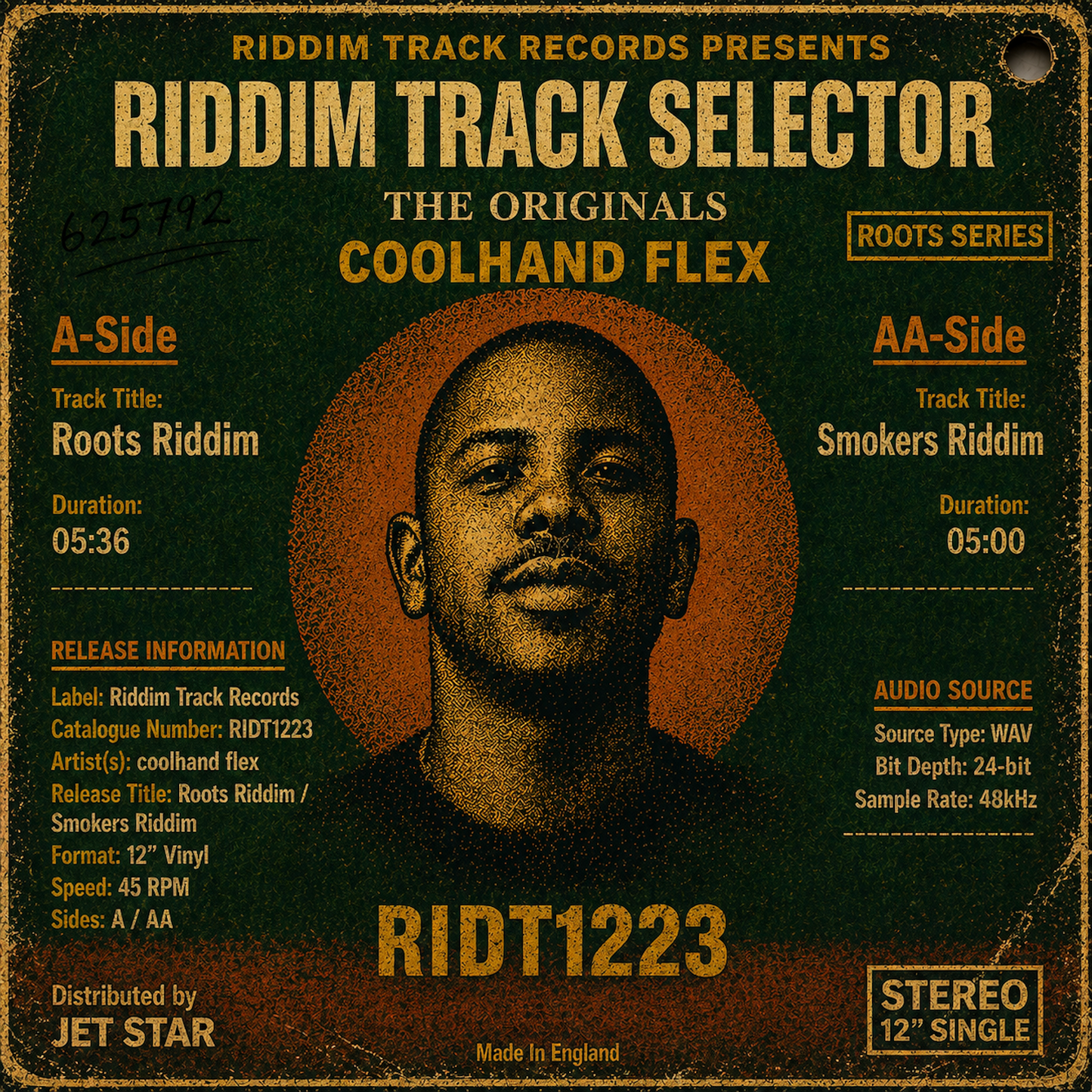 Coolhand Flex - Roots Riddim / Smokers Riddim [Coloured Vinyl]