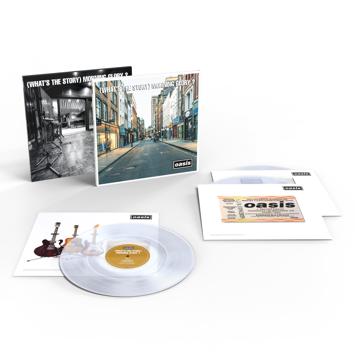 Oasis - (What's The Story) Morning Glory? (30th Anniversary Deluxe Edition) ['Cast No Shadow' Inspired Crystal Clear 3LP] (ONE PER PERSON)