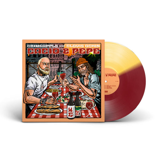 Crimeapple & Clovis Ochin - Cacio & Pepe [RED / YELLOW split vinyl]