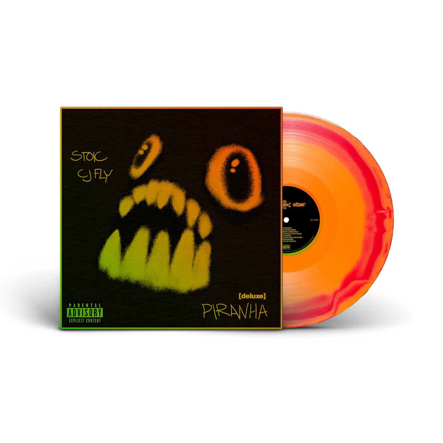 CJ Fly & Stoic - Piranha [deluxe] [Red & Orange Colour in Colour vinyl]