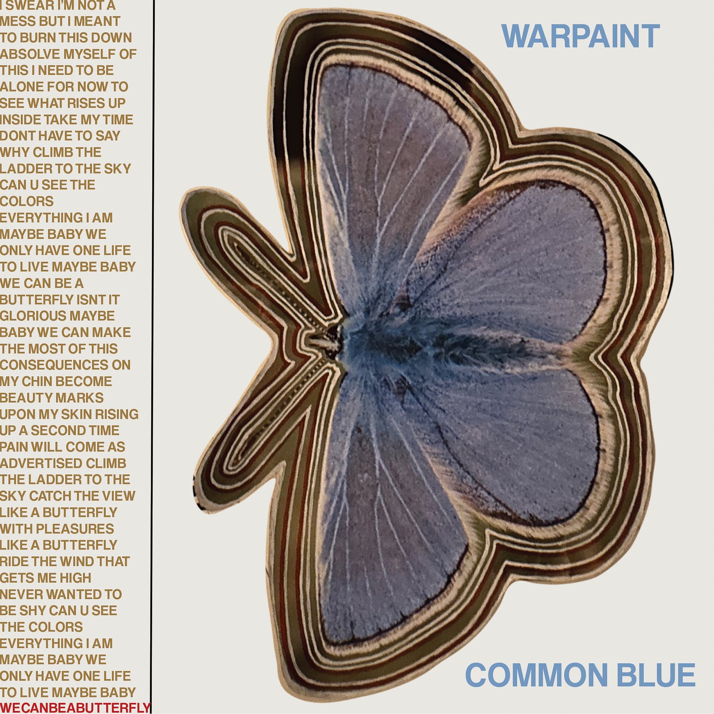 Warpaint - Common Blue/Underneath [7” Transparent Blue Vinyl]