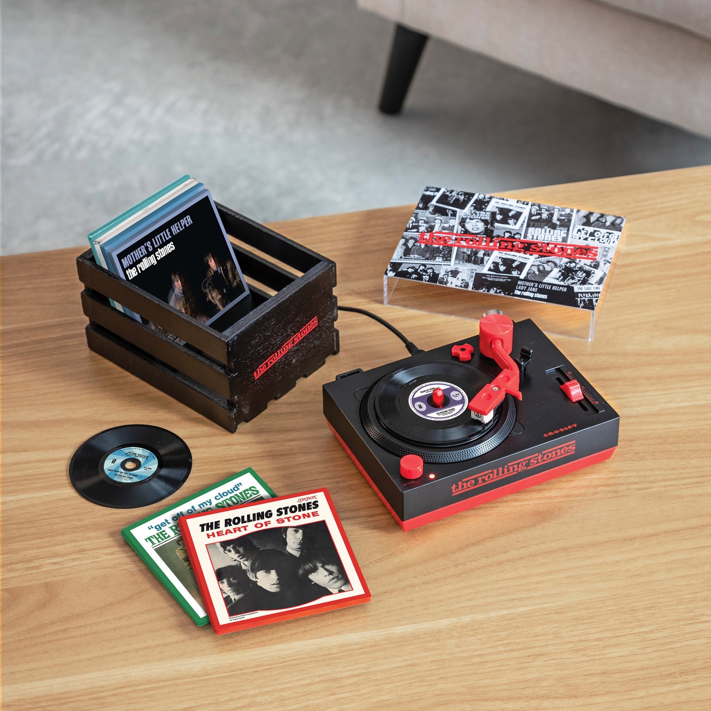 CROSLEY - Rolling Stones 3-Inch Mini Record Player With Case (Black) [RSD EXC]