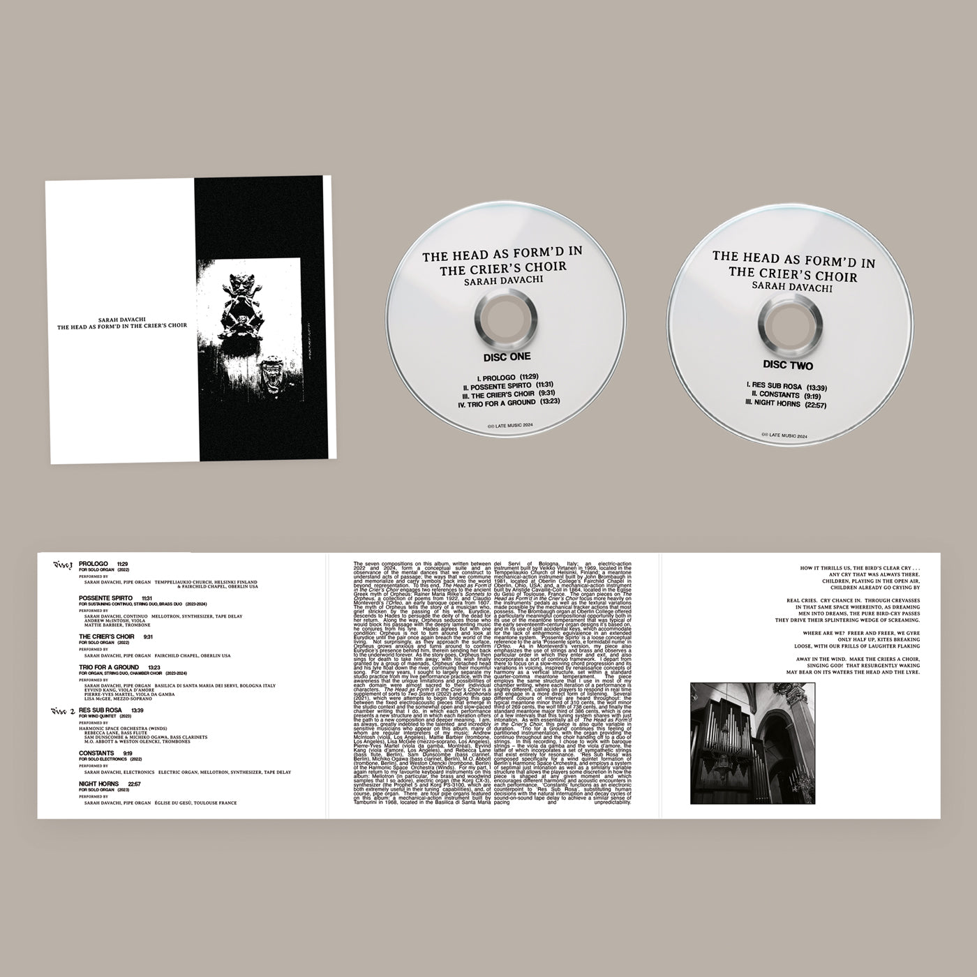 Sarah Davachi - The Head as Form'd in the Crier's Choir [2CD]