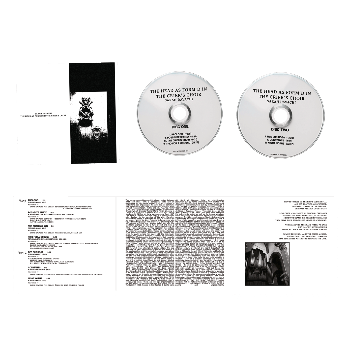 Sarah Davachi - The Head as Form'd in the Crier's Choir [2CD]
