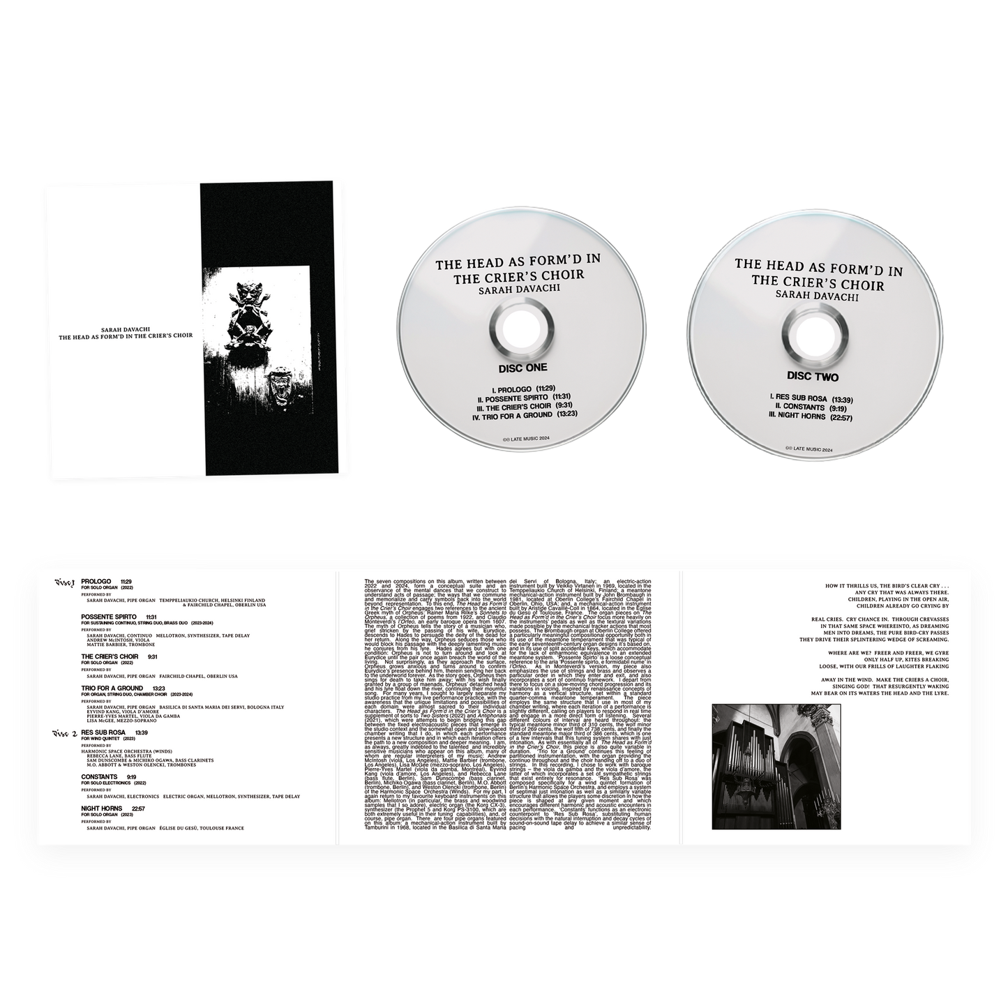 Sarah Davachi - The Head as Form'd in the Crier's Choir [2CD]