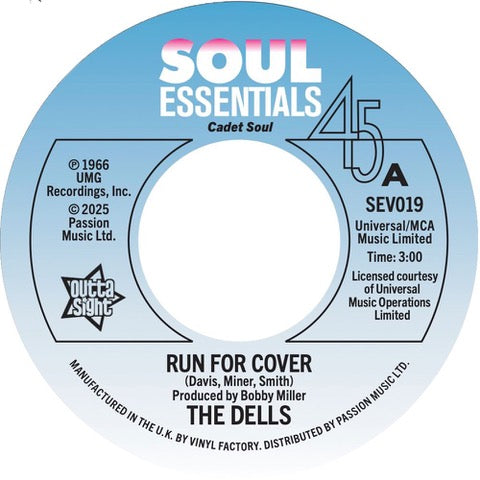 The Dells - Run For Cover / Wear It On Our Face [7" Vinyl]