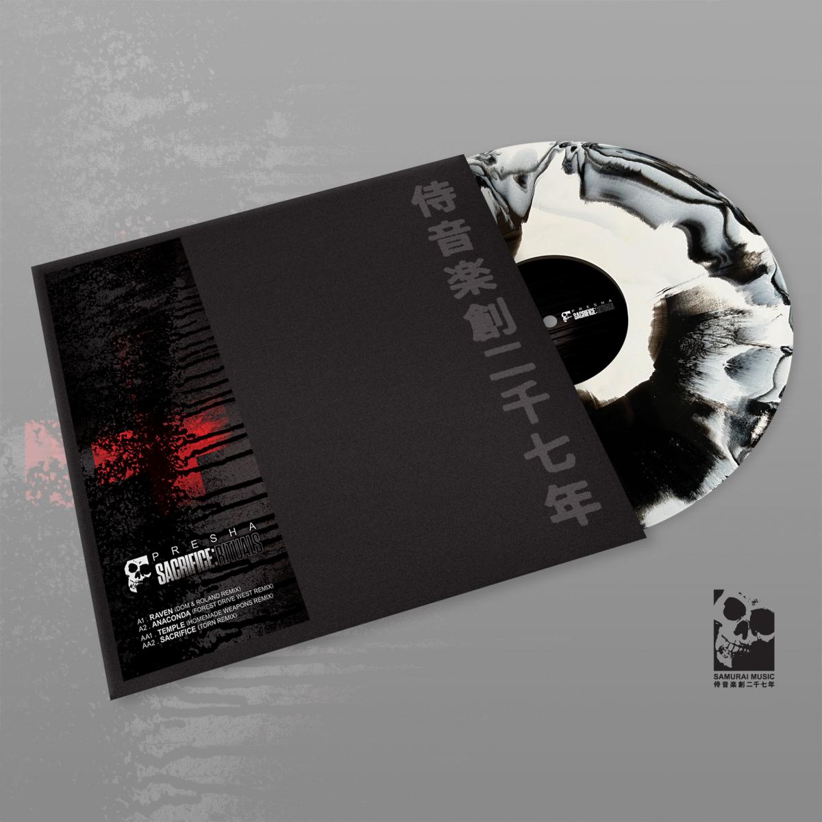 Presha - Sacrifice: Rituals [black + white marbled vinyl / printed sleeve]