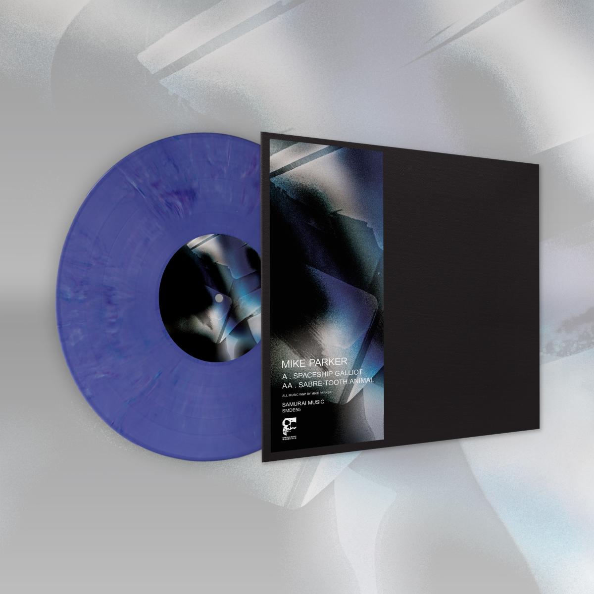 Mike Parker - Spaceship Galliot / Saber-tooth Animal [Stickered Sleeve,Marbled Vinyl]