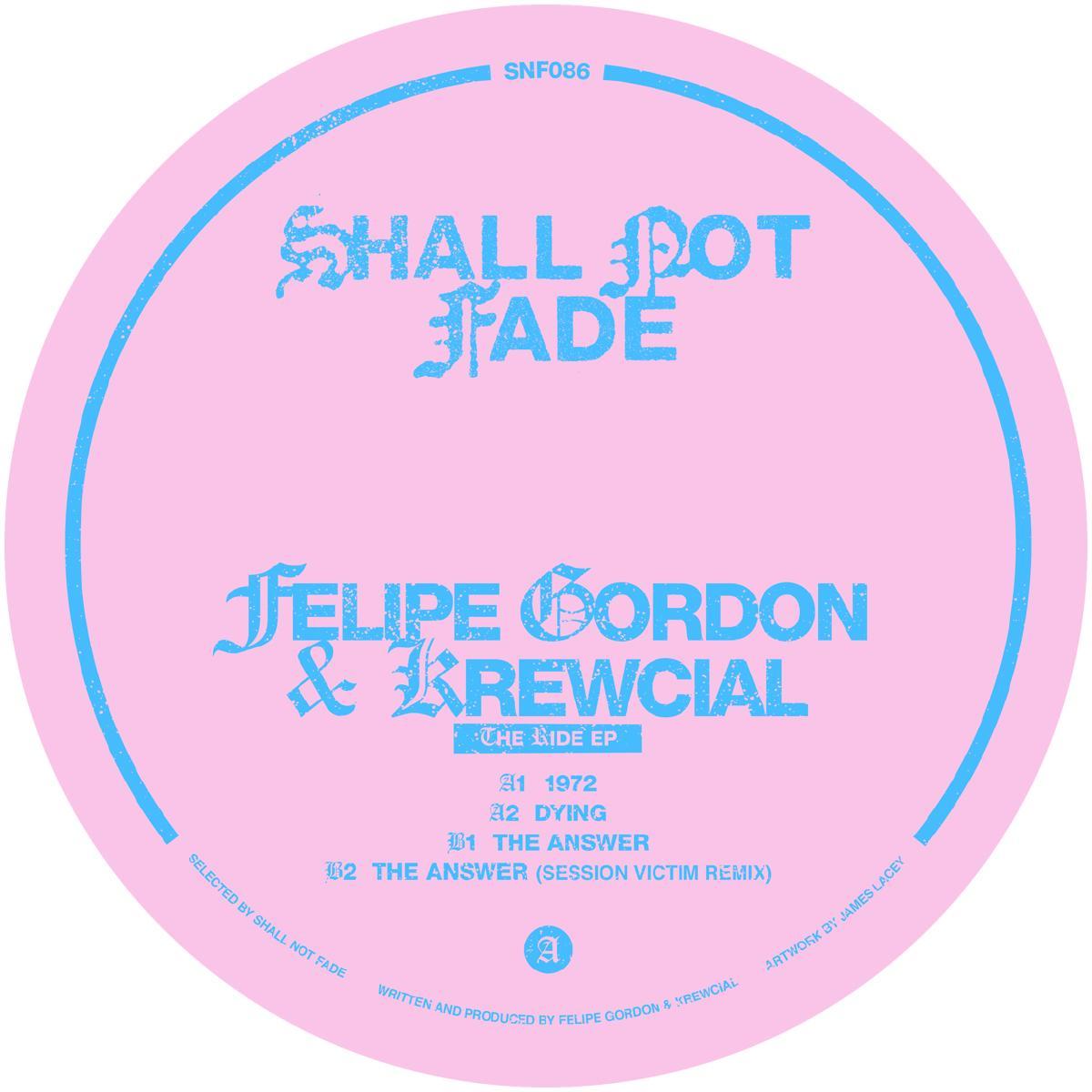 Felipe Gordon & Krewcial - The Ride EP [pink marbled vinyl / label sleeve]