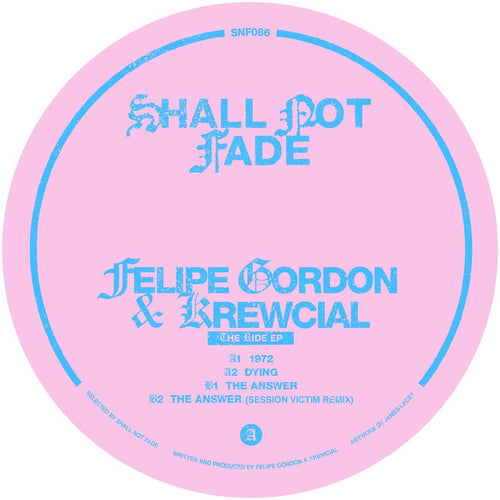 Felipe Gordon & Krewcial - The Ride EP [pink marbled vinyl / label sleeve]