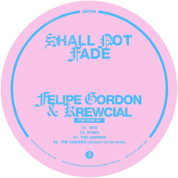Felipe Gordon & Krewcial - The Ride EP [pink marbled vinyl / label sleeve]