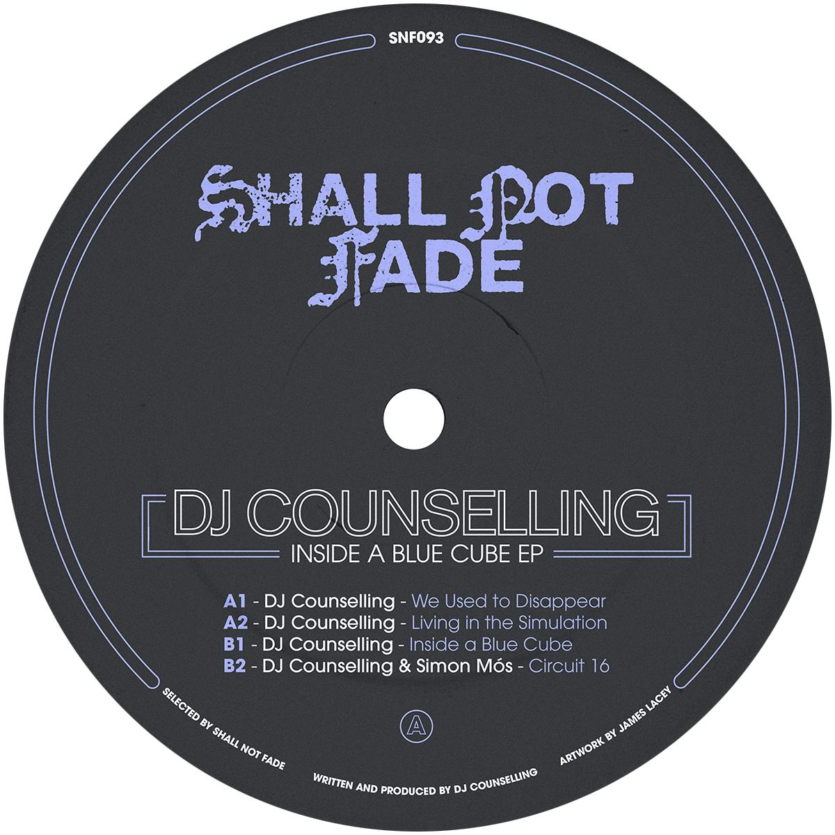 DJ Counselling - Inside A Blue Cube EP [blue vinyl / label sleeve]