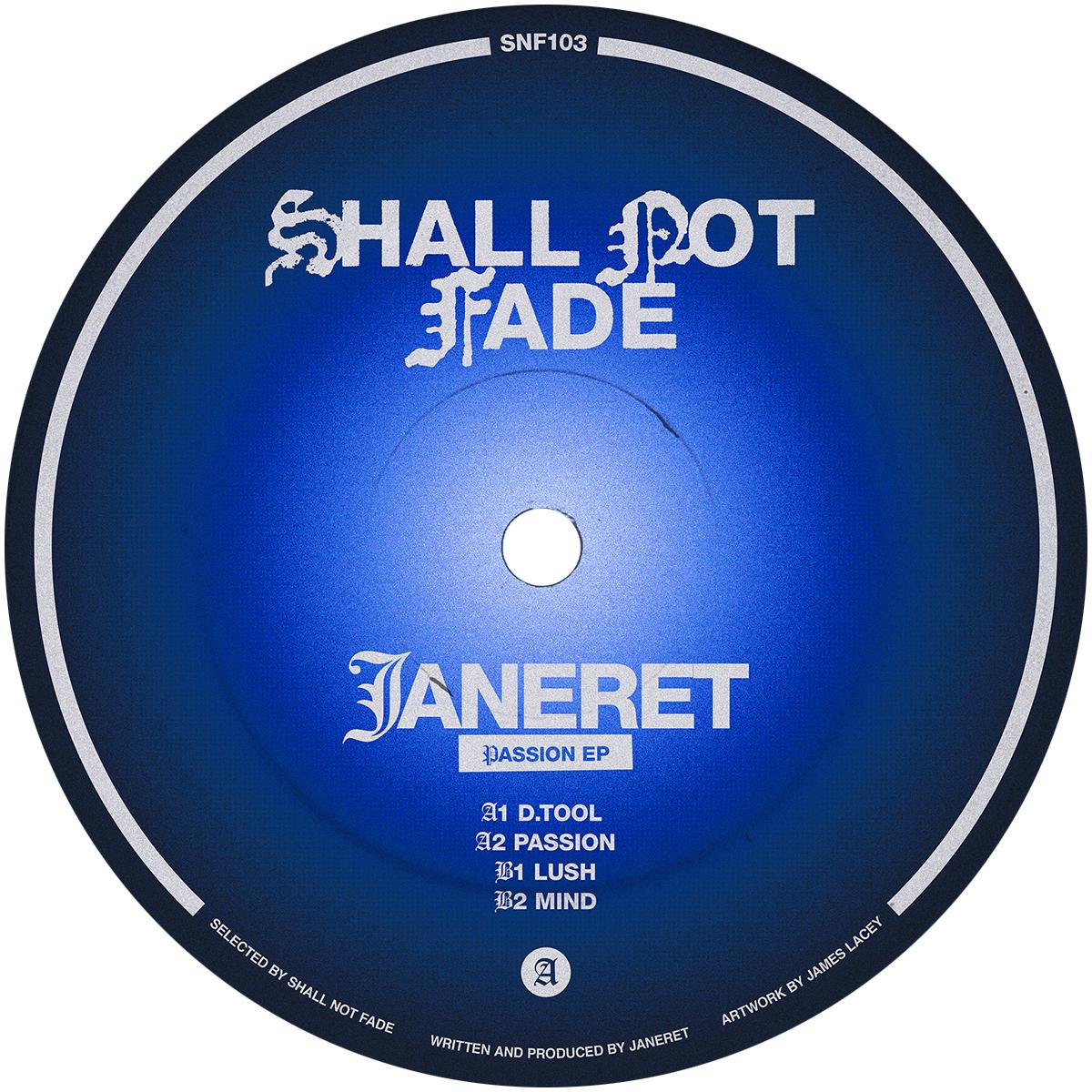 Janeret - Passion EP [blue vinyl / label sleeve]
