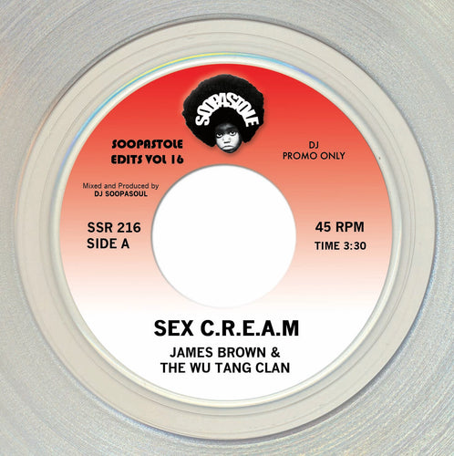 James Brown & WuTang Clan - Sex Cream / Sex Machine [7" Clear Vinyl]