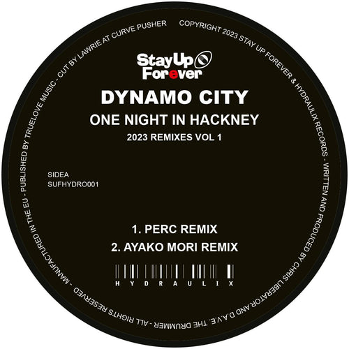 Dynamo City - Dynamo City / One Night In Hackney Remixes 2023 [red vinyl / label sleeve]