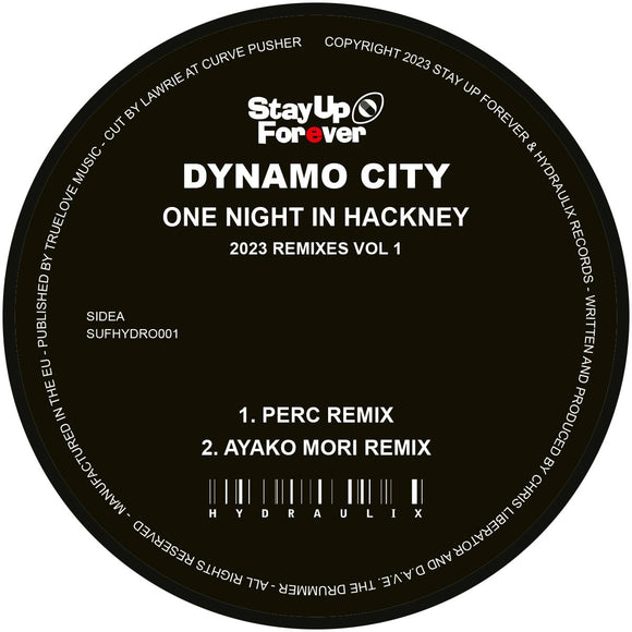 Dynamo City - Dynamo City / One Night In Hackney Remixes 2023 [red vinyl / label sleeve]