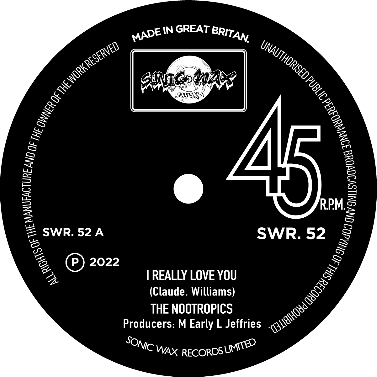 The NOOTROPICS - I Really Love You [7" Vinyl]