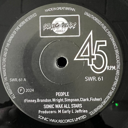 SONIC WAX ALLSTARS - PEOPLE – single sided [7" Vinyl]