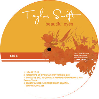 Taylor Swift - Beautiful Eyes EP [RANDOM COLOUR VINYL] (ONE PER PERSON)