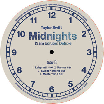 Taylor Swift - Midnights (3am Edition) [Deluxe 3LP Random Coloured](ONE PER PERSON)