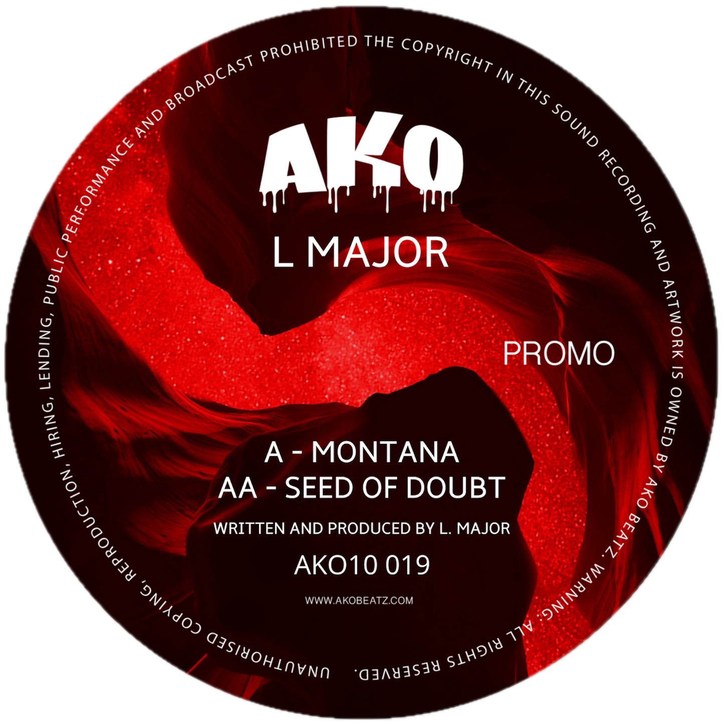 L Major - Montana EP (Smoked Red 10" Vinyl)