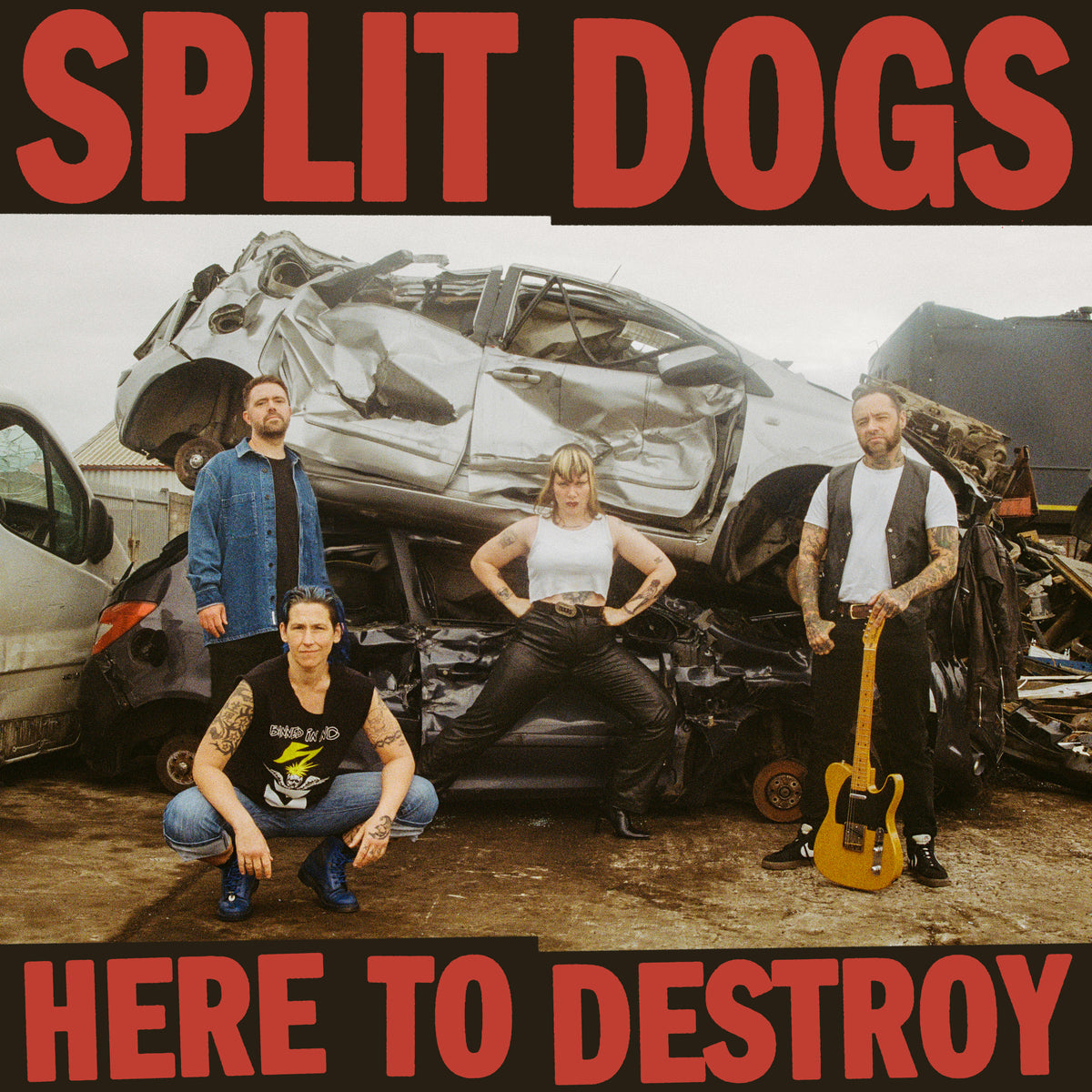 Split Dogs - Here To Destroy [Blue Marble vinyl]