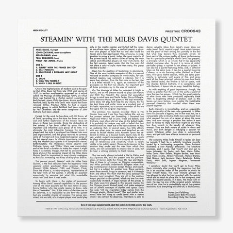 The Miles Davis Quintet - Steamin' with the Miles Davis Quintet