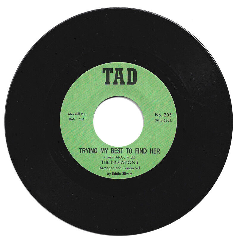 THE NOTATIONS - TRYING MY BEST TO FIND HER – single sided [7" Vinyl]