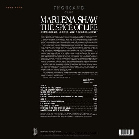 Marlena Shaw - The Spice Of Life (Thousand Club)