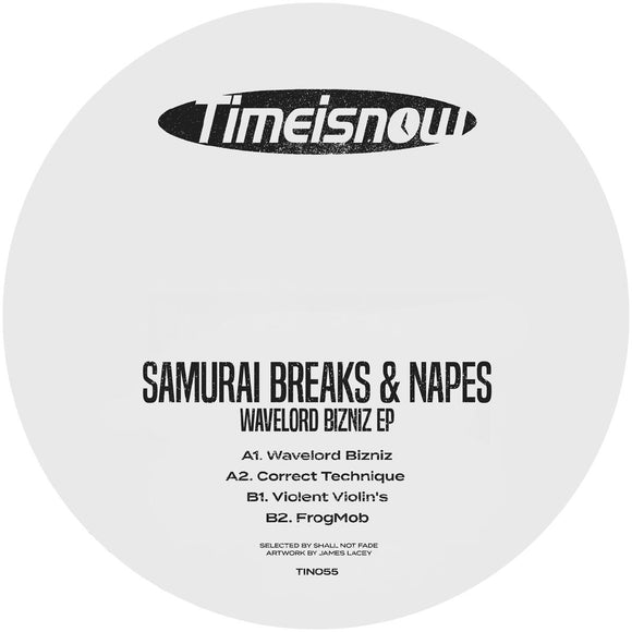 Samurai Breaks & Napes - Wavelord Bizniz EP [marbled blue vinyl / label sleeve]