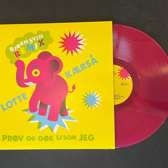 Lotte Kærså - LOTTE KÆRSÅ: PRØV OG GØR LI'SOM JEG (incl. Bjørn Svin Remix) [pink vinyl / printed sleeve / 180 grams]