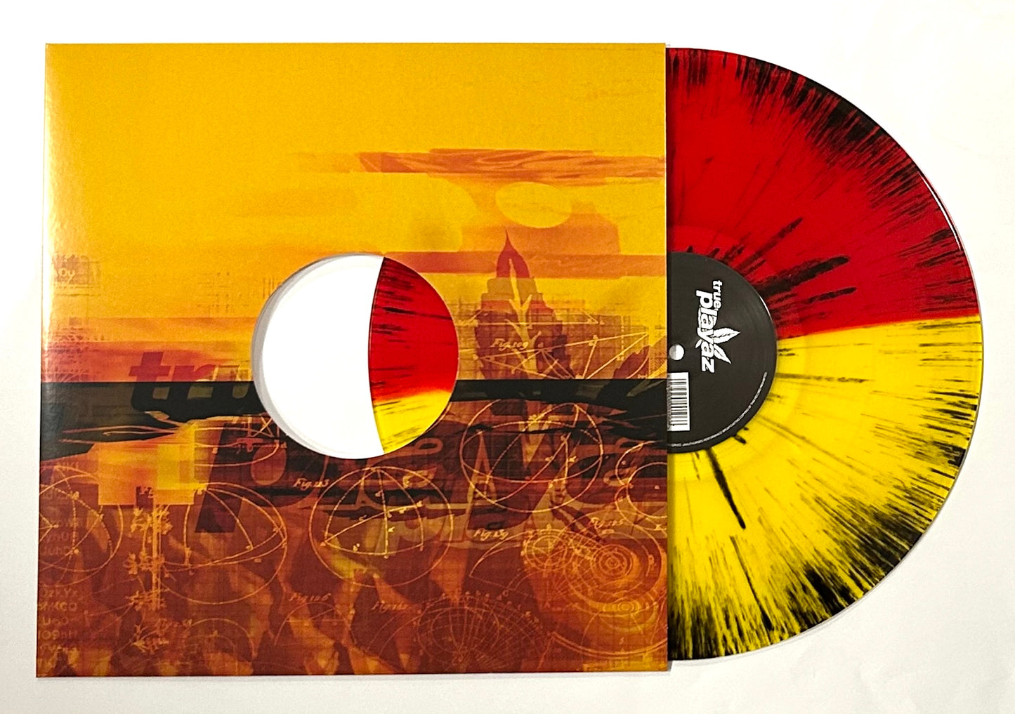 DJ Hype Featuring MC Fats - Peace, Love & Unity (Remix) / Jump (Red and Yellow Half and Half Vinyl Version)