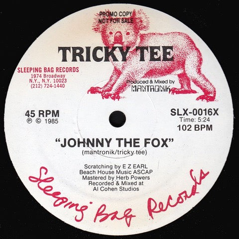 Tricky Tee - Johnny The Fox / Leave It To The Drums [7" Vinyl]