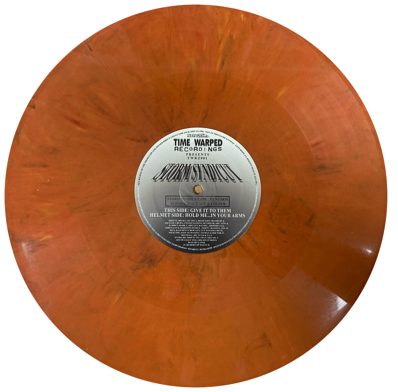 Storm Syndicut - Hold Me In Your Arms (Orange Marble Color Vinyl)