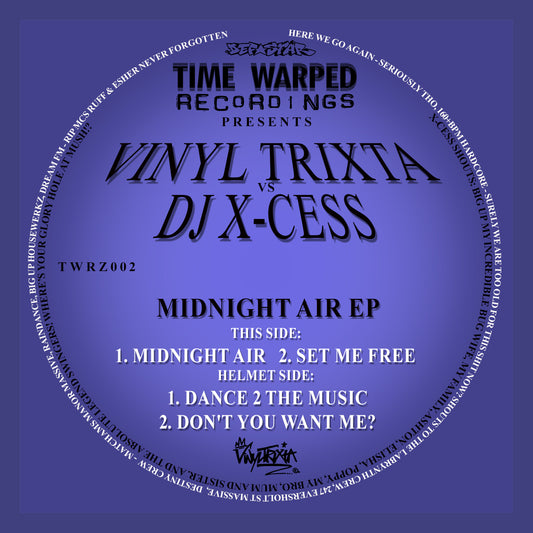 Vinyltrixta vs Dj X-cess - Midnight Air EP (Black Vinyl)