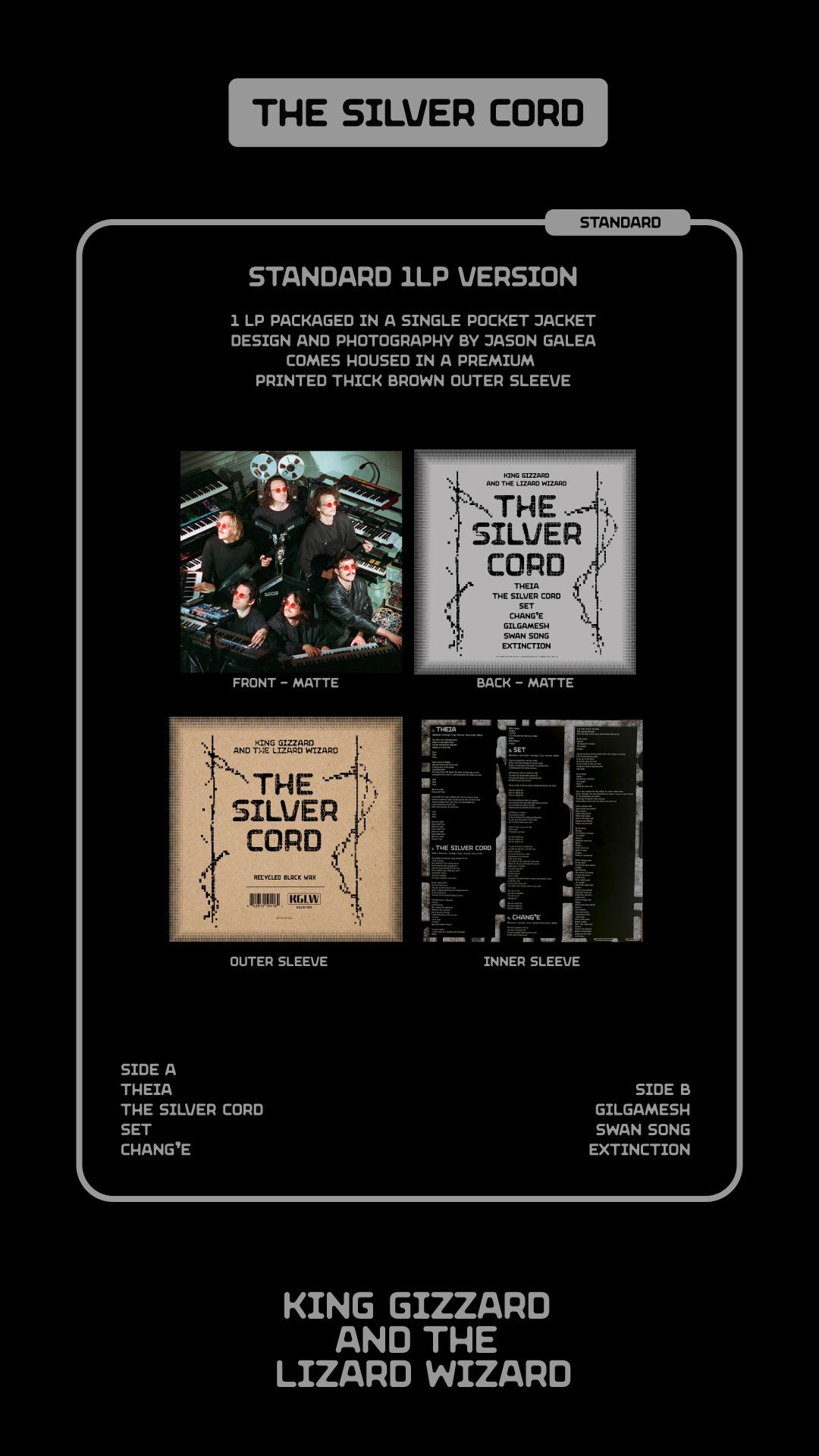 King Gizzard & The Lizard Wizard – The Silver Cord [Standard Black LP]