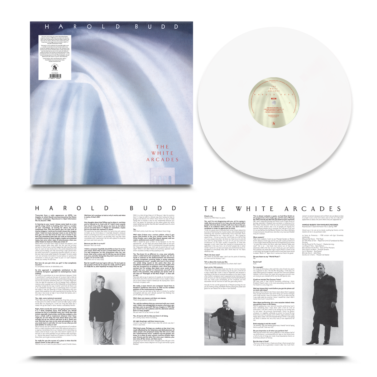 Harold Budd - The White Arcades [Clear Vinyl]