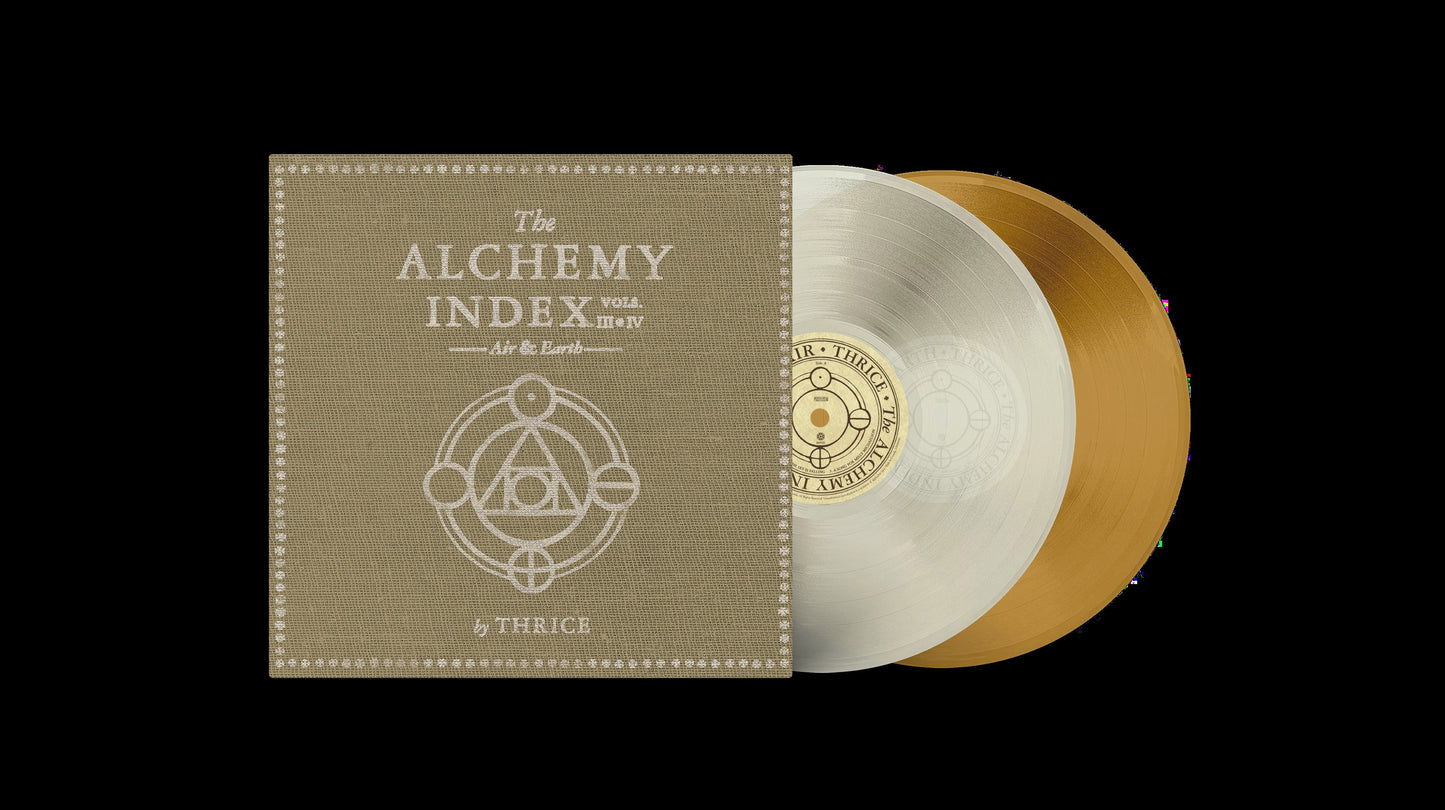 Thrice - Alchemy Index, Vols. 3 & 4: Air & Earth [2LP Translucent Mlky Clear / Tranlucent Tan]