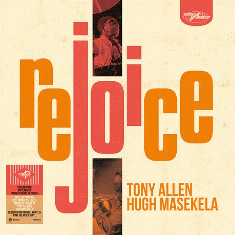 Tony Allen & Hugh Masekela - Rejoice [Orange, white & pink splatter LP] (LIMITED EDITION)