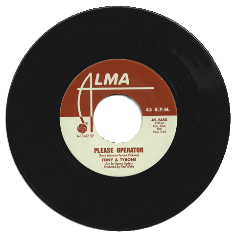 TONY & TYRONE - PLEASE OPERATOR b/w BABY WHAT DO YOU WANT ME TO DO [7" Vinyl]