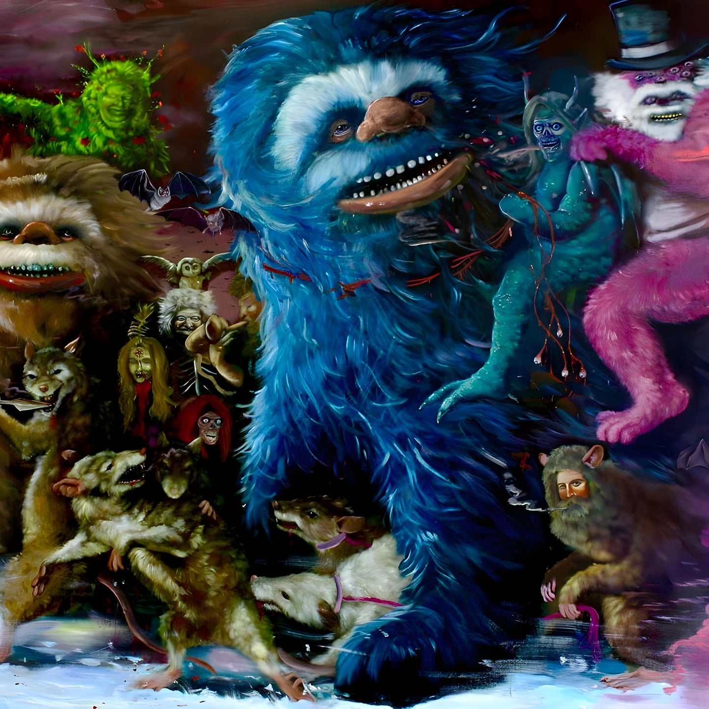 Tropical Fuck Storm - Fairyland Codex [Goblin Slime Splatter Vinyl 24”x24” Poster, DL card]