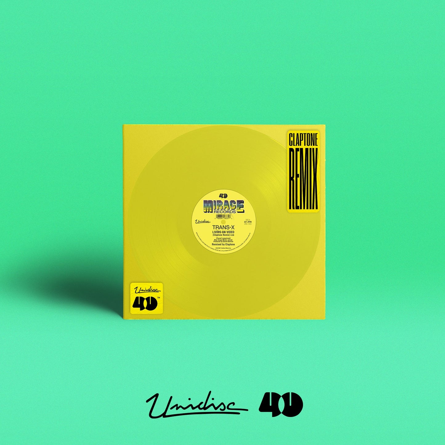 Trans-X - Living On Video Feat. Claptone Remix (Yellow Vinyl Pressing)