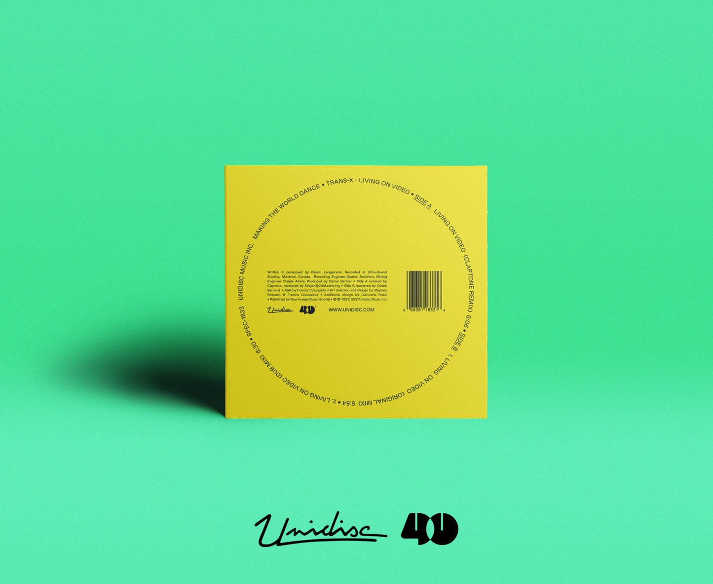 Trans-X - Living On Video Feat. Claptone Remix (Yellow Vinyl Pressing)