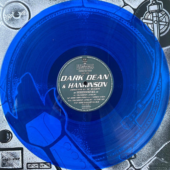 Dark Dean & Hankinson - Touchdown EP [transparant blue vinyl / label sleeve]