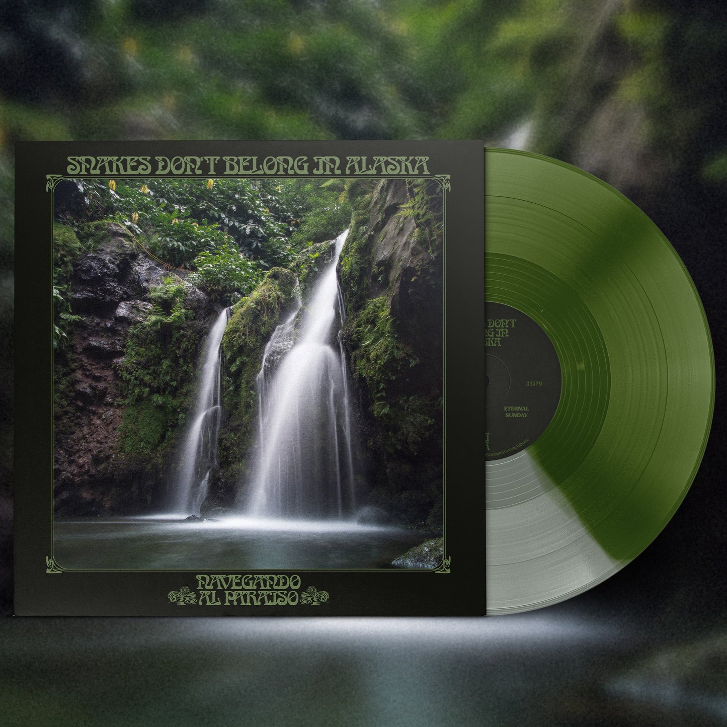 Snakes Don’t Belong In Alaska - Navegando Al Paraiso [Green & Clear vinyl]