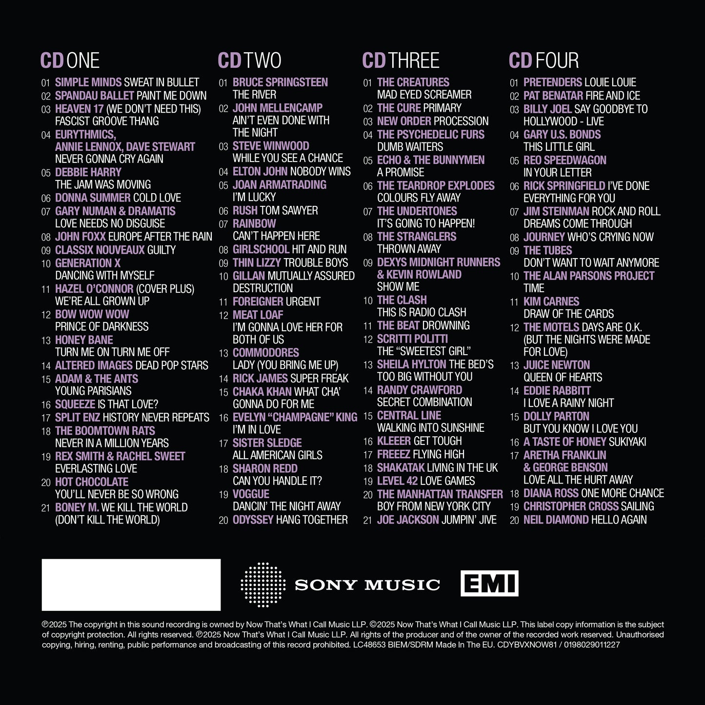 Various Artists - NOW - Yearbook The Vault: 1981 [4CD Special Edition]